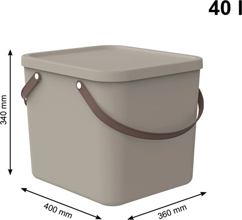 ROTHO Aufbewahrungssystem 40 L ALBULA, Farbe:Cappuccino