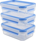  Emsa Clip & Close Frischhaltedosen 3er-Set á 0,55 L, Blau