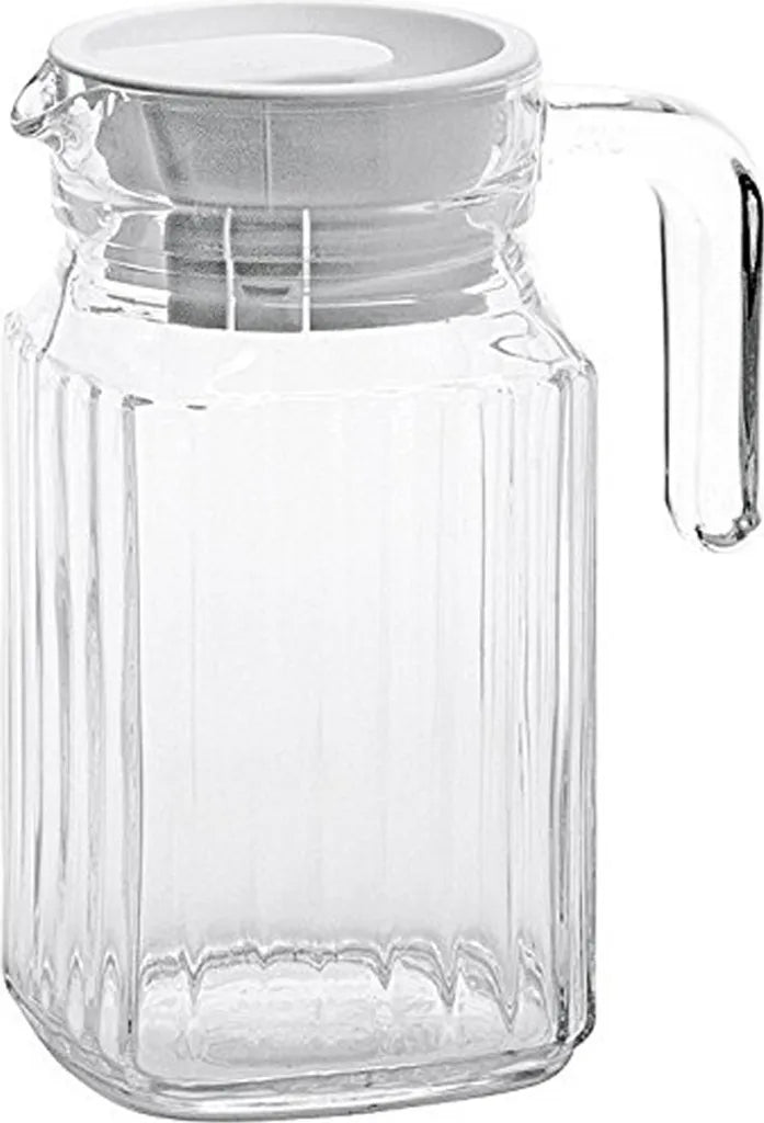  Esmeyer Arcoroc Glaskrug "Quadro" Mit Deckel 0,5 Liter