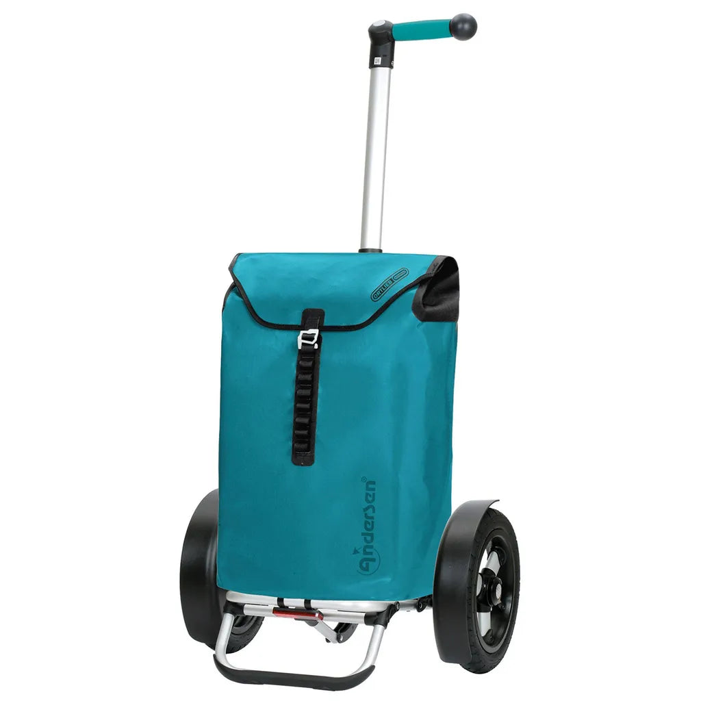 Andersen Shopper Tura Alu Klappbar Mit Luftreifen Ø 29 Cm Und 49 Liter Tasche Ortlieb Petrol