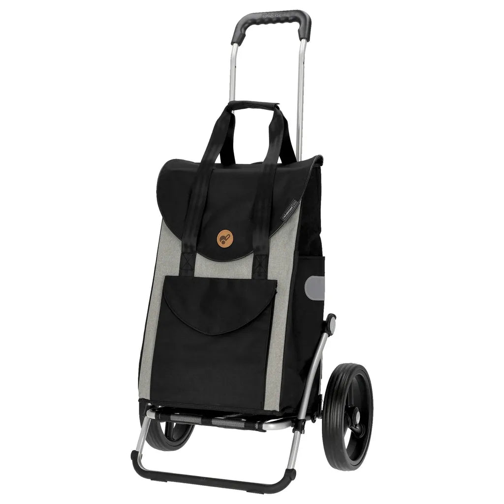 Andersen Shopper Royal Alu Klappbar Mit 3-Speichenrad Ø 25 Cm Und 49 Liter Tasche Senta Grau