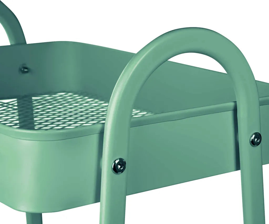 ONVAYA® Servierwagen Silvio | Beistellwagen | Mint | 30,5 X 45 X 77 Cm | 3 Fächer | Multifunktionswagen | Transportwagen | Allzweckwagen | Küchentrolley | Nischenregal