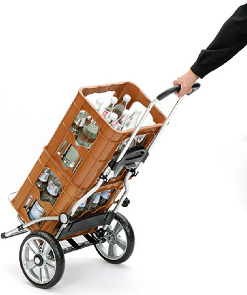  Andersen Royal Shopper Alu Klappbar Mit Kugellagerrad Ø 25 Cm Und 62 Liter Tasche Hydro 2.0 Grau Mit Kühlfach
