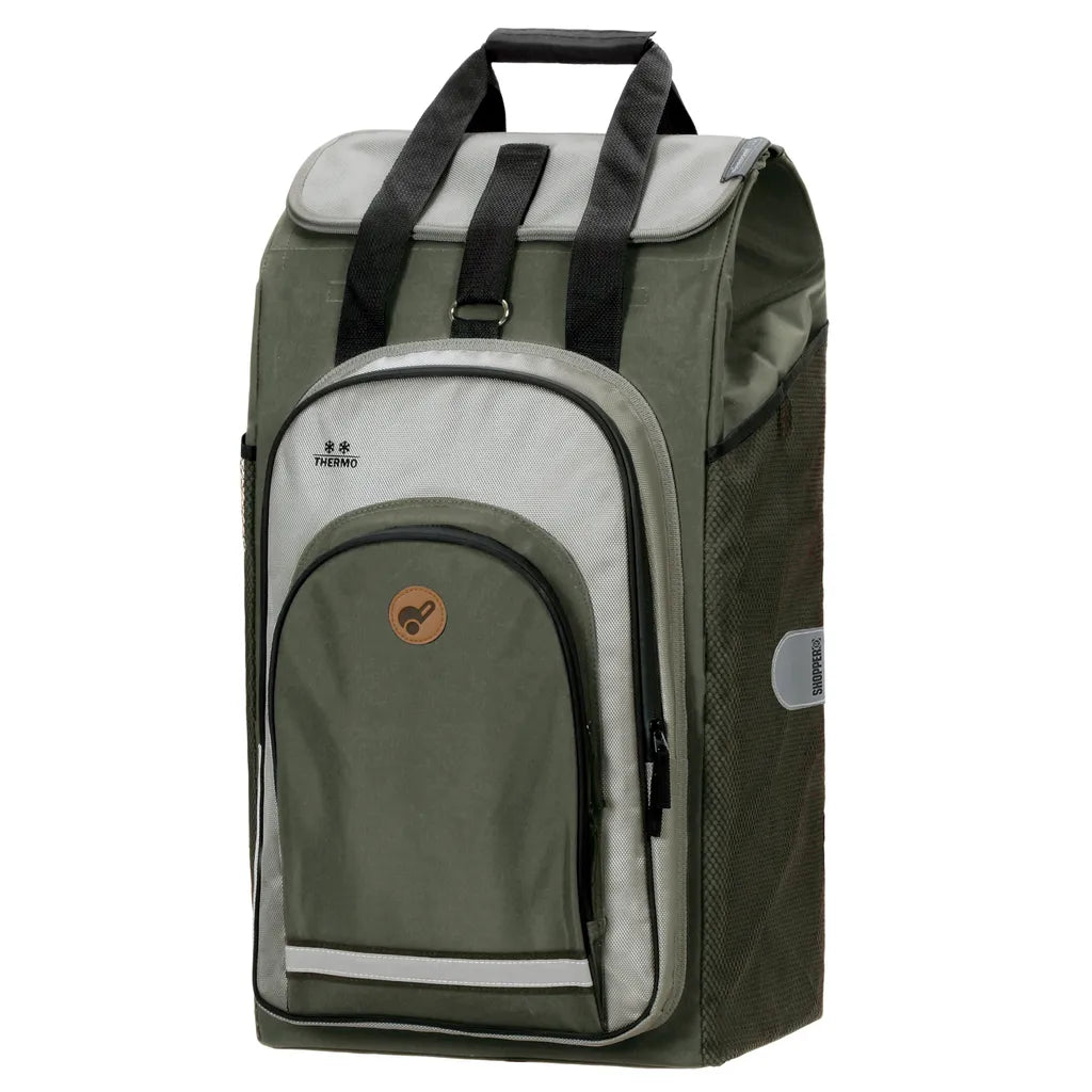  Andersen Shopper Royal Alu Klappbar Mit Luftreifen Ø 29 Cm Und 49 Liter Tasche Hydro 2.0 Khaki Mit Kühlfach