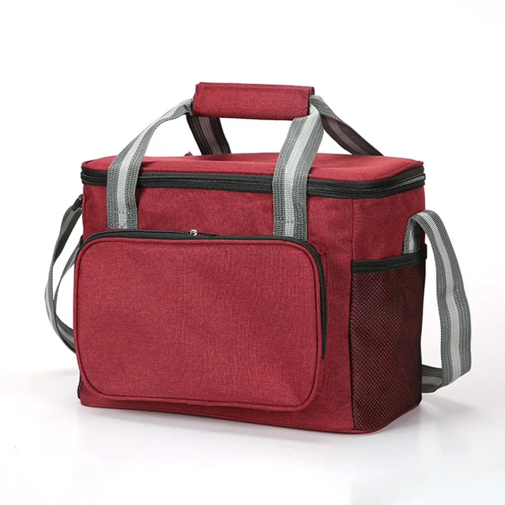  15L Kühltasche Faltbar,Picknicktasche Kühltasche,Rot, Lunch Tasche,Kühltasche Eistasche,Mini Faltbar,Minikühltaschen,Thermotasche Faltbar Klein,Isoliertasche Lunch,Kühlbox Für Picknick