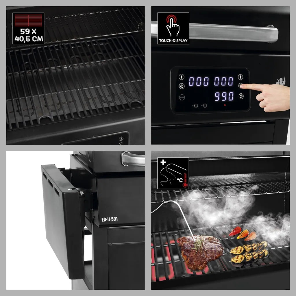  LANDMANN E-Grillwagen Black