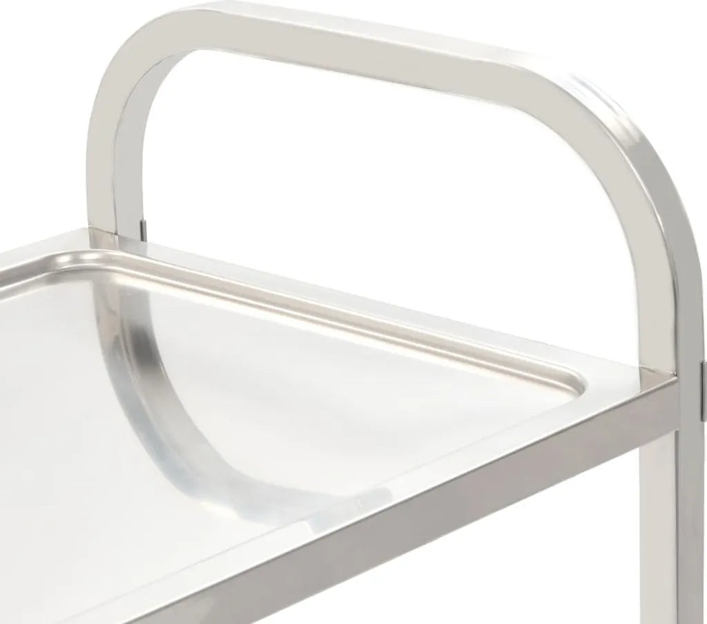  VidaXL 3-Stufiger Servierwagen 95x45x83,5 Cm Edelstahl