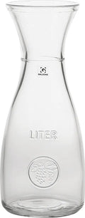  Glas Karaffe Bacchus 1L Mit Eichring Wasserkaraffe Weinkaraffe Saftkaraffe